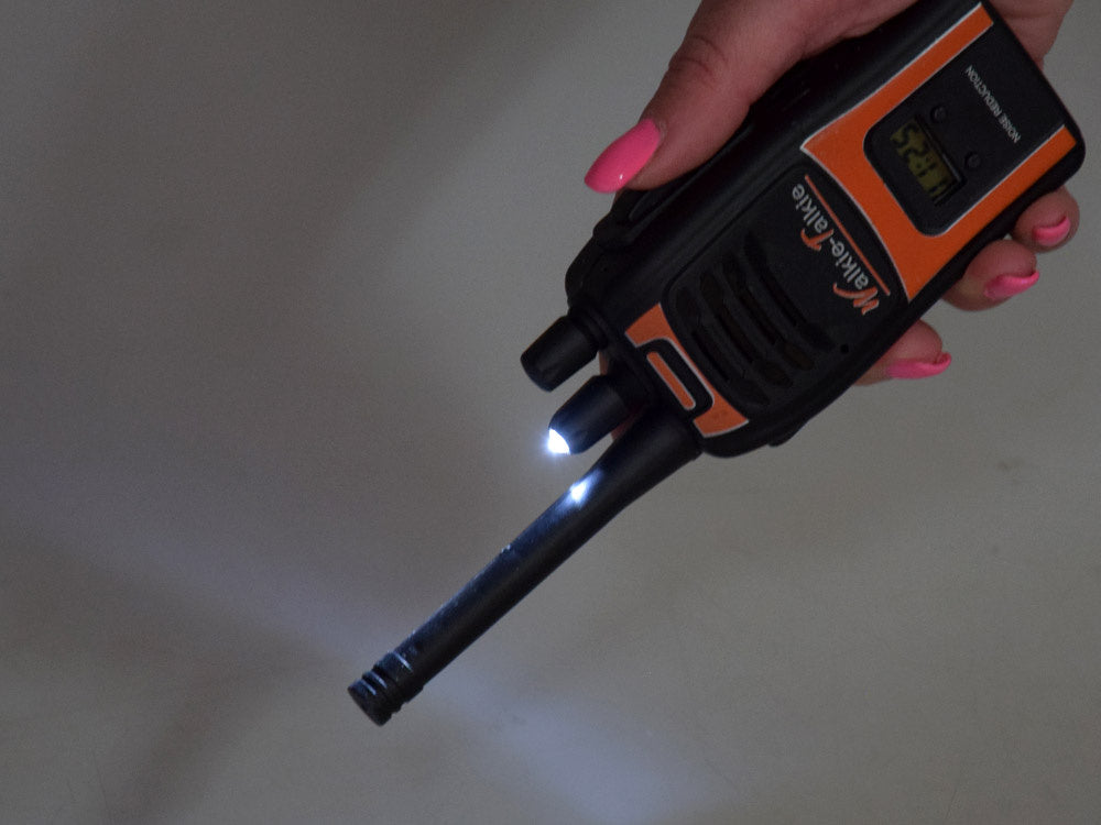 Bērnu rācijas ar LED lukturīti – rotaļlieta saziņai līdz 50 m attālumā, ideāla slepenām misijām