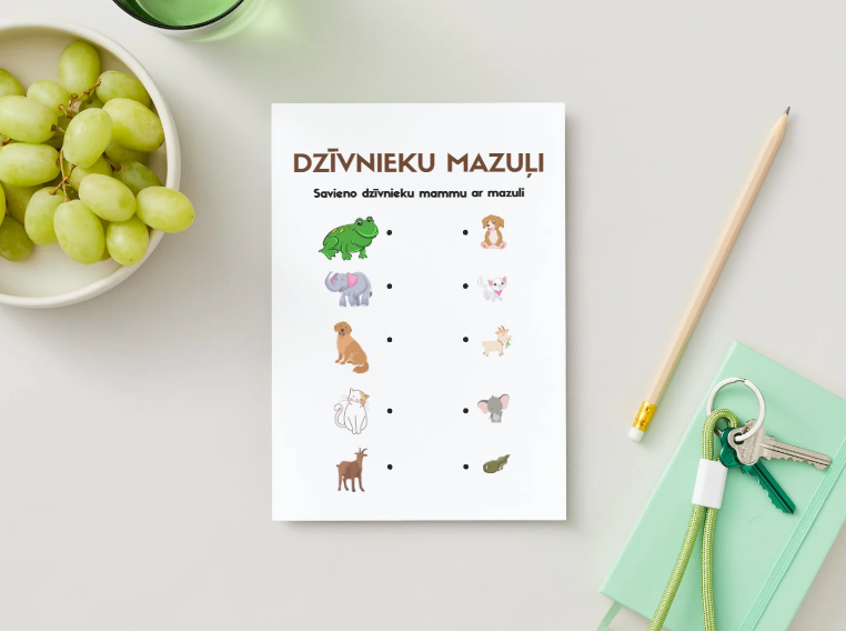 Gudrās lapas – drukājamas darba lapas bērniem PDF formātā, kas attīsta loģisko domāšanu un matemātiskās prasmes.