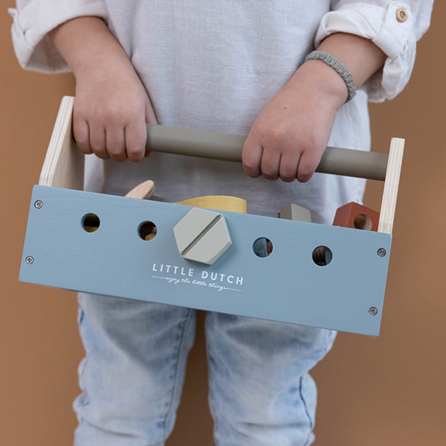 Little Dutch koka instrumentu kaste – bērnu rotaļlieta ar instrumentiem un detaļām