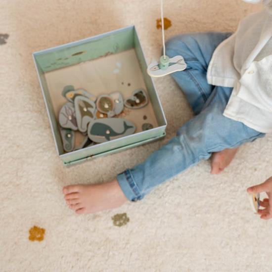 Little Dutch koka makšķerēšanas spēle bērniem – krāsaina rotaļlieta ar jūras dzīvniekiem, kas attīsta motoriku un koncentrēšanos