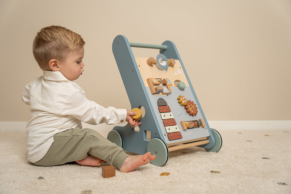 Little Dutch multifunkcionālais koka staigulis – jūrnieku līcis, attīstoša rotaļlieta bērniem