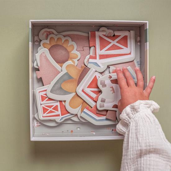 Little Dutch puzle Mazā ferma – izglītojoša un attīstoša rotaļlieta bērniem no 2 gadiem