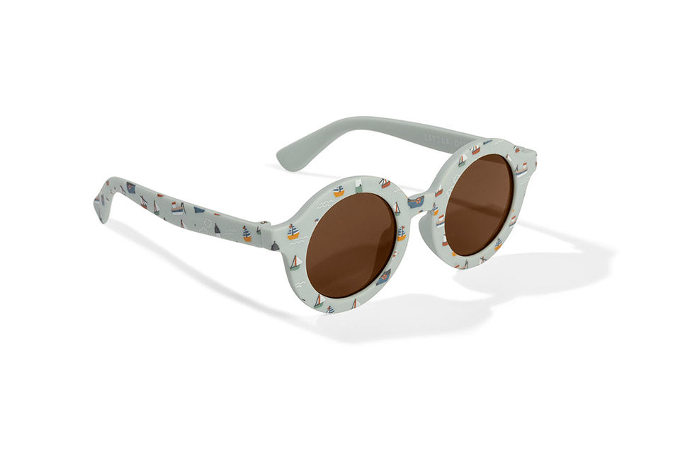 Little Dutch bērnu saulesbrilles Jūrnieku līcis – zilas UV400 aizsardzības saulesbrilles zēniem un meitenēm vasaras saulainām dienām