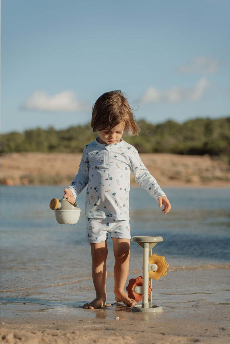 Little Dutch smilšu un ūdens dzirnaviņas salātu zaļā krāsā – rotaļlieta jautrai spēlei smilšu kastē un pludmalē bērniem