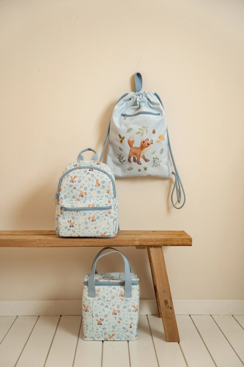 Little Dutch bērnu sporta soma ar Meža draugu dizainu – ērta mugursoma bērnudārzam, skolai un izbraucieniem