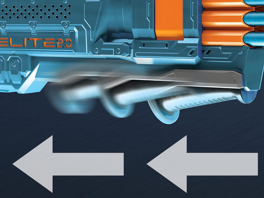 Nerf Elite 2.0 Warden šautriņu pistole bērniem ar 16 šautriņām – rotaļlieta aktīvām un aizraujošām spēlēm