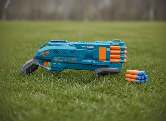 Nerf Elite 2.0 Warden šautriņu pistole bērniem ar 16 šautriņām – rotaļlieta aktīvām un aizraujošām spēlēm