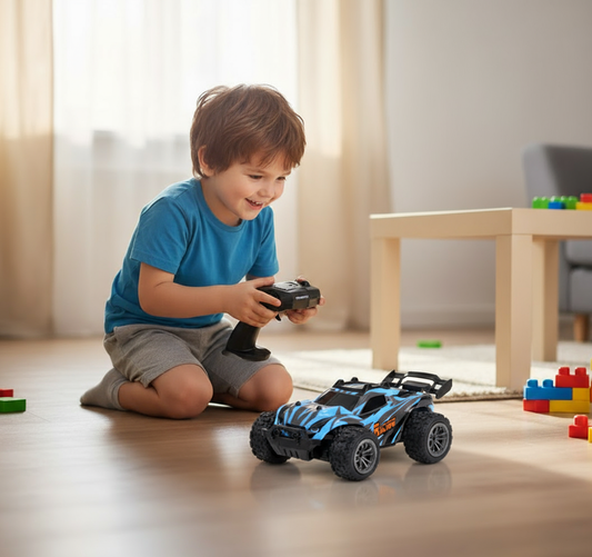 RC mašīna Rapid Monster ar LED apgaismojumu un pulti – radiovadāma rotaļlieta bērniem