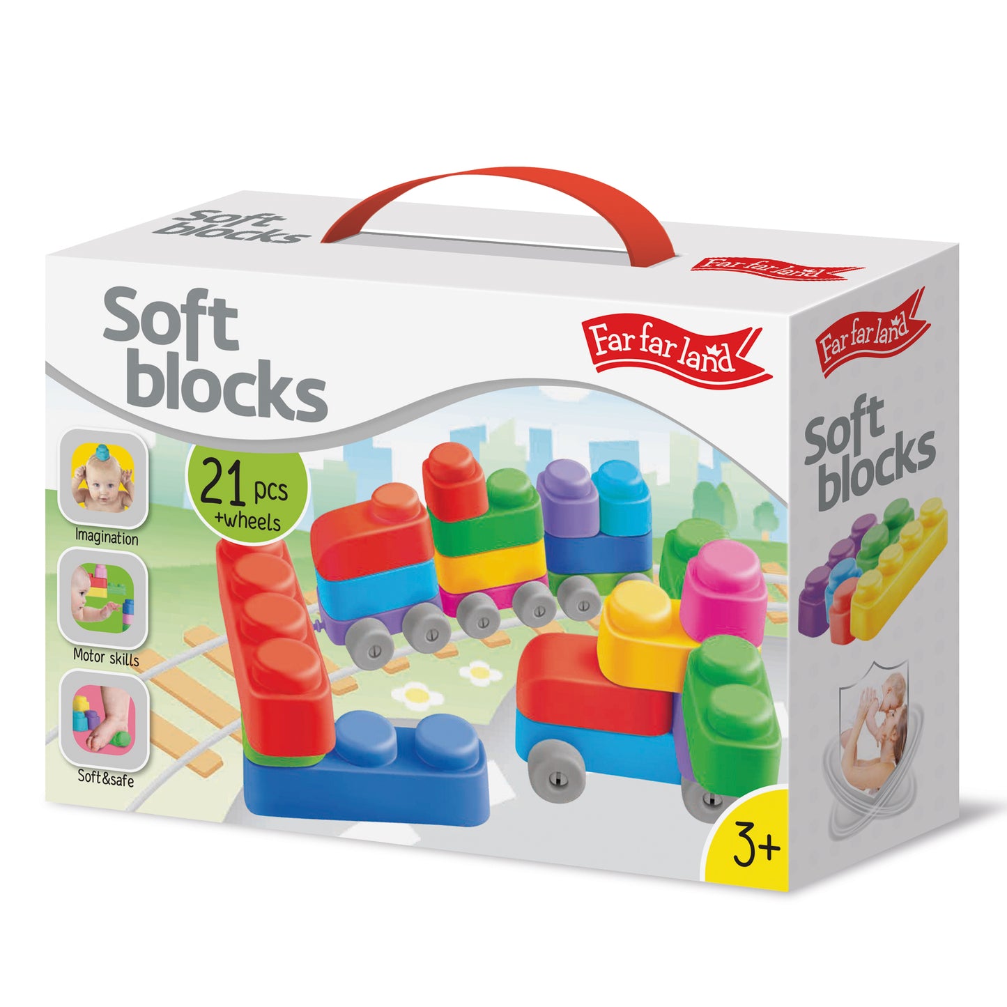 Silikona mīksto kluču komplekts bērniem – krāsaini mācību kluči radošām rotaļām un motorikas attīstībai