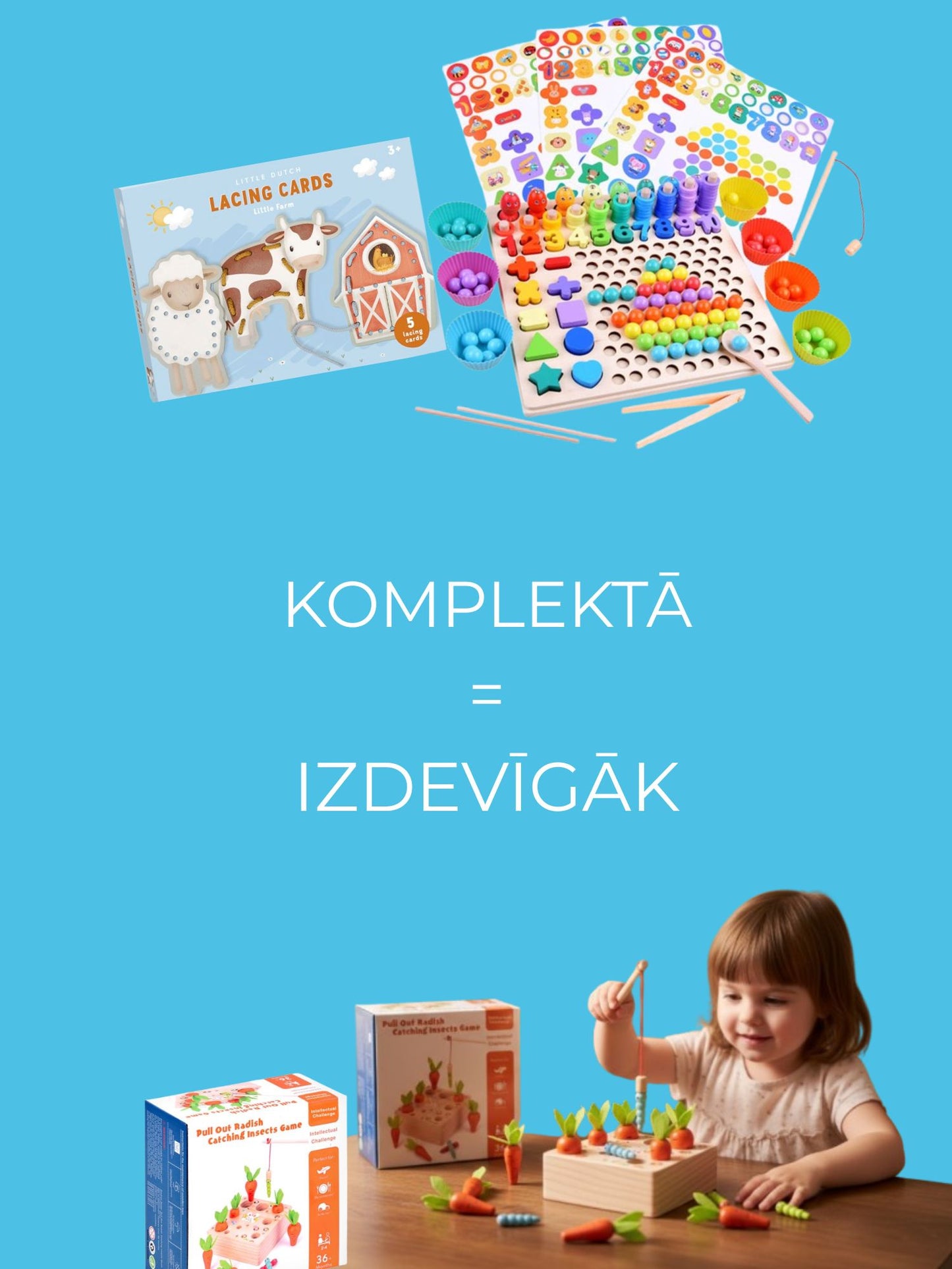 Attīstošais komplekts. 3 PRODUKTI- VIENA CENA