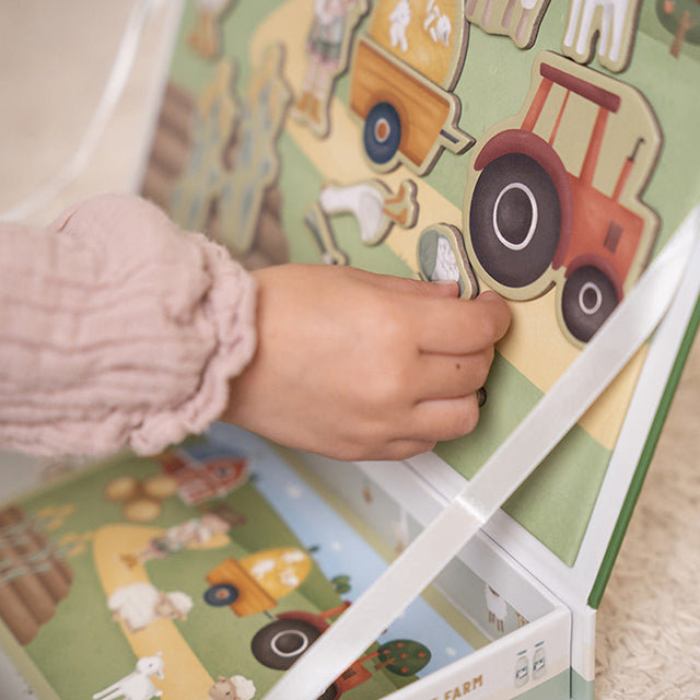 Izglītojoša rotaļlieta, Little Dutch magnētiskā spēle bērniem - Mazā ferma