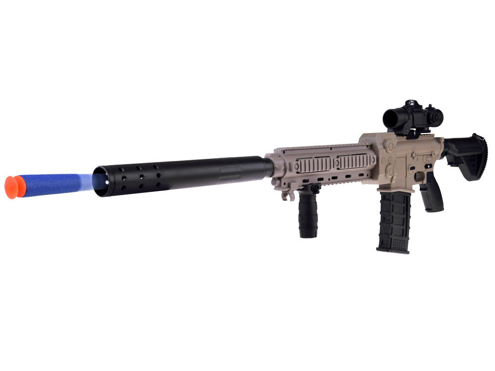 Automātiskā rotaļu šautene bērniem ar putu lodēm – droša un aizraujoša spēle gan mājās, gan ārā