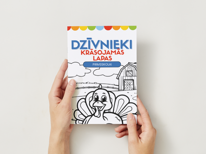 Dzīvnieku pasaule – drukājamas krāsojamās lapas bērniem PDF formātā, lai mācītos par dzīvniekiem un attīstītu radošumu.