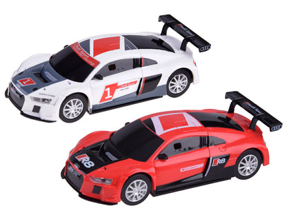 Elektriskā autosacīkšu trase bērniem 4,5 m ar diviem Audi auto un vadības pultīm