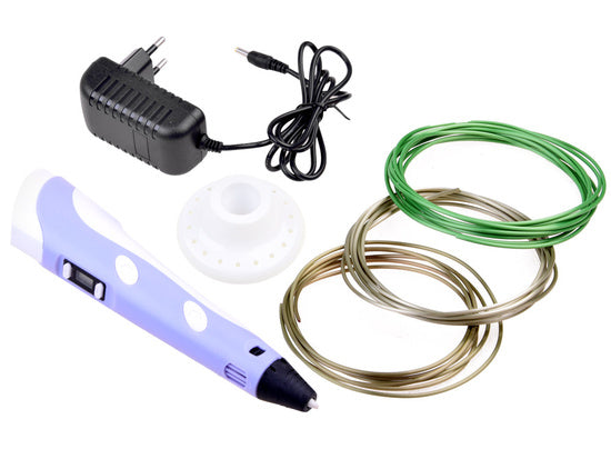 3D pildspalva bērniem (ar 6 m krāsainiem PLA pavedieniem)