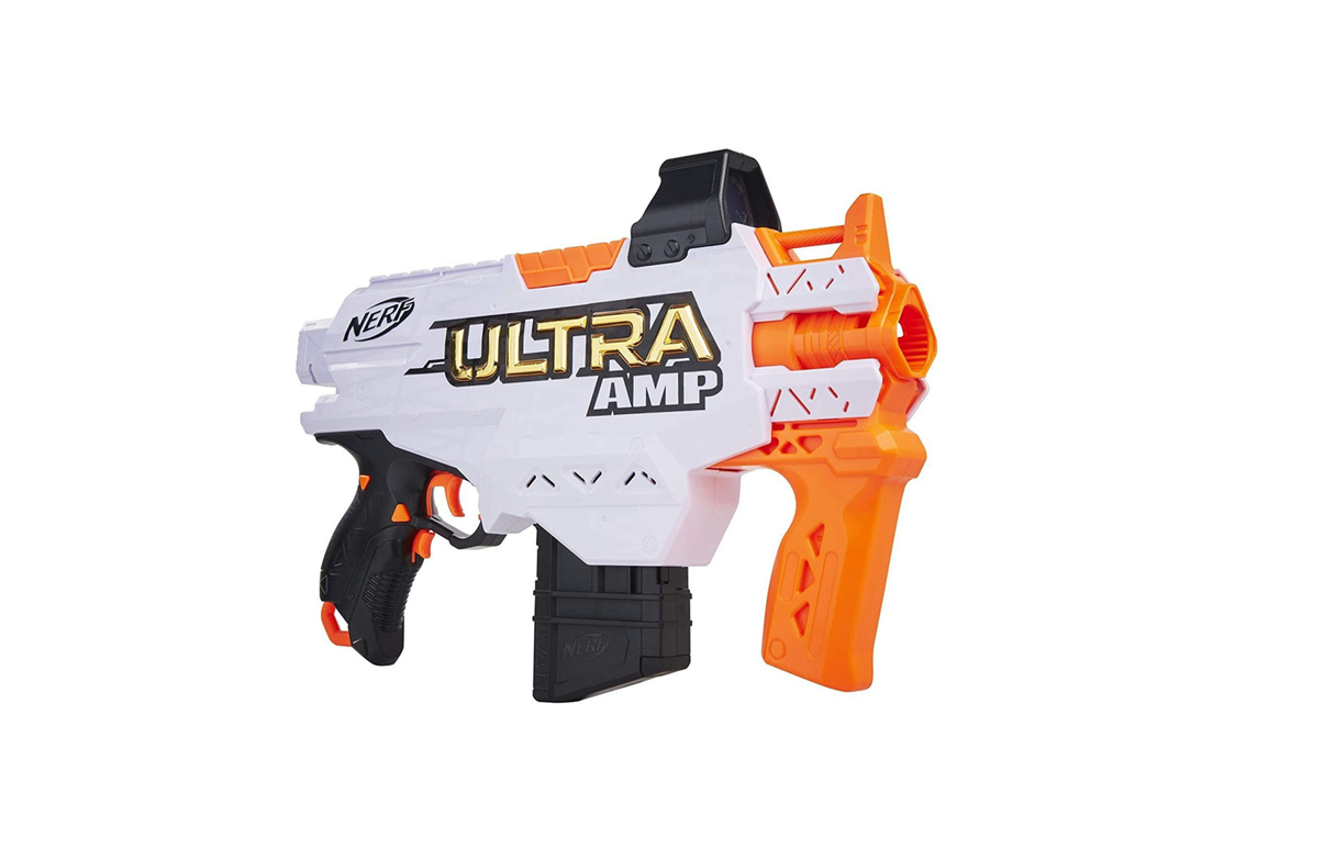 Hasbro Nerf Ultra AMP šautriņu pistole bērniem ar 6 šautriņām – rotaļlieta aktīvām spēlēm