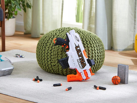 Hasbro Nerf Ultra AMP šautriņu pistole bērniem ar 6 šautriņām – rotaļlieta aktīvām spēlēm