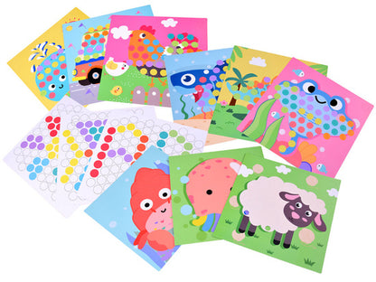 Koka izglītojošā puzle ar krāsainām bumbiņām – attīstoša rotaļlieta bērniem motorikas un krāsu mācībām.