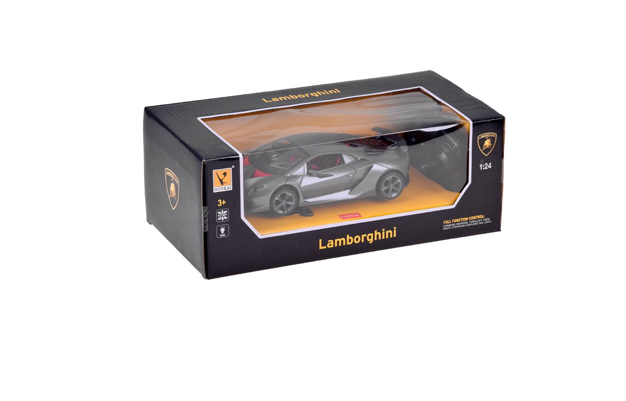 Lamborghini tālvadības rotaļu auto 1:24 – sportisks licencēts modelis ar 2.4GHz vadību bērniem.
