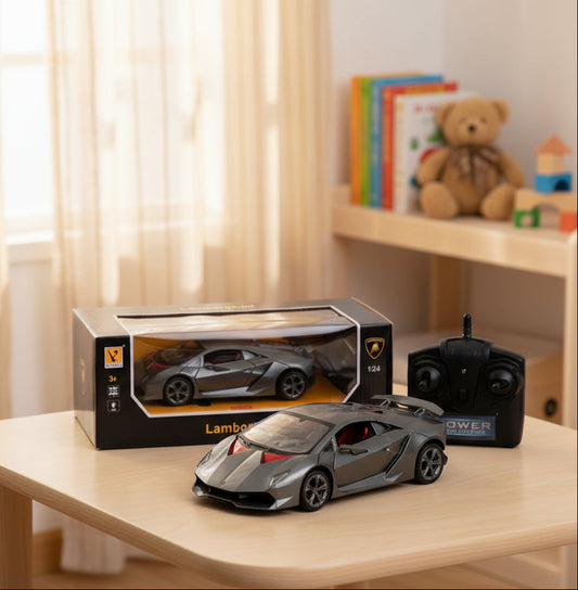 Lamborghini tālvadības rotaļu auto 1:24 – sportisks licencēts modelis ar 2.4GHz vadību bērniem.