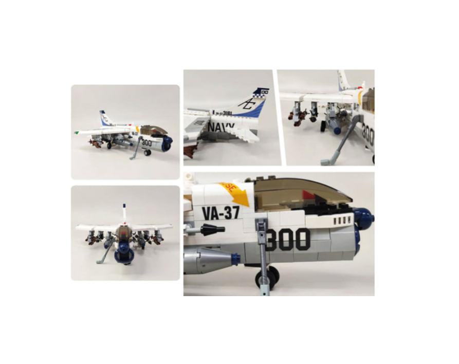 Lidmašīnas konstruktors komplekts ar 683 detaļām – radoša būvēšanas rotaļlieta bērniem