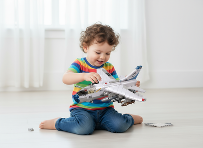 Lidmašīnas konstruktors komplekts ar 683 detaļām – radoša būvēšanas rotaļlieta bērniem