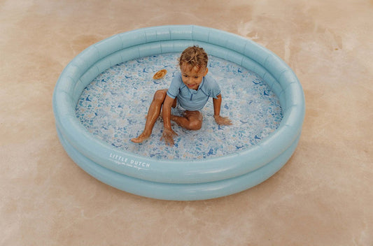 Little Dutch bērnu baseins zilā okeāna tematikā – piepūšams ūdens baseins vasaras rotaļām bērniem