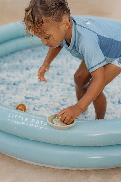 Little Dutch bērnu baseins zilā okeāna tematikā – piepūšams ūdens baseins vasaras rotaļām bērniem