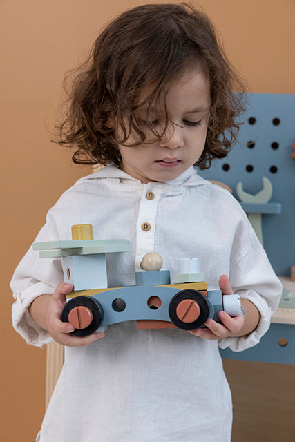 Little Dutch koka darba galds ar instrumentiem – izglītojoša rotaļlieta bērniem