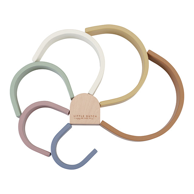 Little Dutch koka varavīksne – izglītojoša un attīstoša rotaļlieta bērniem