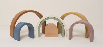 Little Dutch koka varavīksne – izglītojoša un attīstoša rotaļlieta bērniem