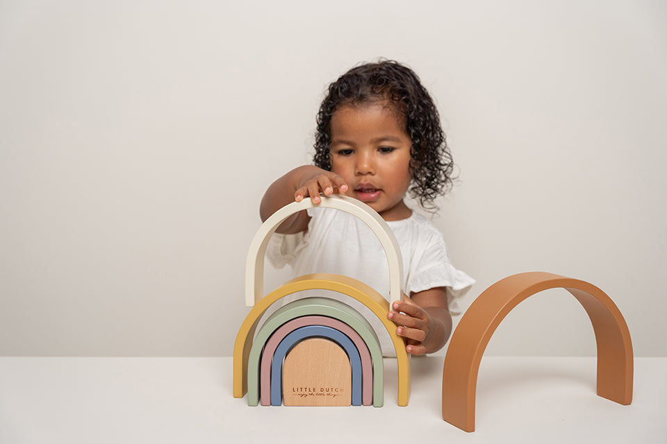 Little Dutch koka varavīksne – izglītojoša un attīstoša rotaļlieta bērniem