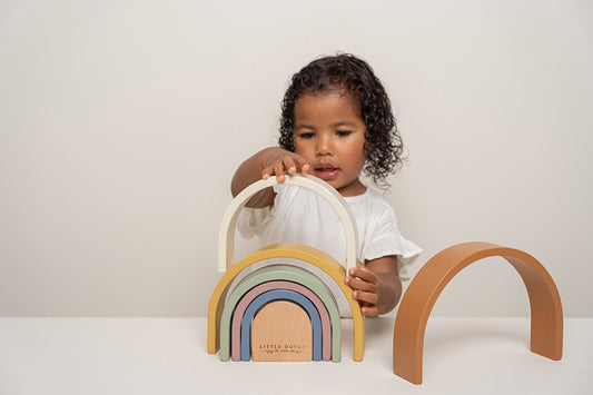Little Dutch koka varavīksne – izglītojoša un attīstoša rotaļlieta bērniem