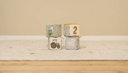 Little Dutch mīkstie bloki – mazuļu rotaļlieta ar skaņām un cipariem