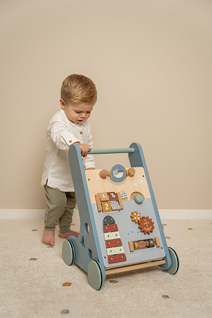 Little Dutch multifunkcionālais koka staigulis – jūrnieku līcis, attīstoša rotaļlieta bērniem