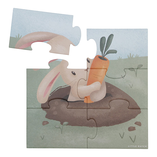 Little Dutch puzle Mazā ferma – 4 puzles vienā komplektā bērniem