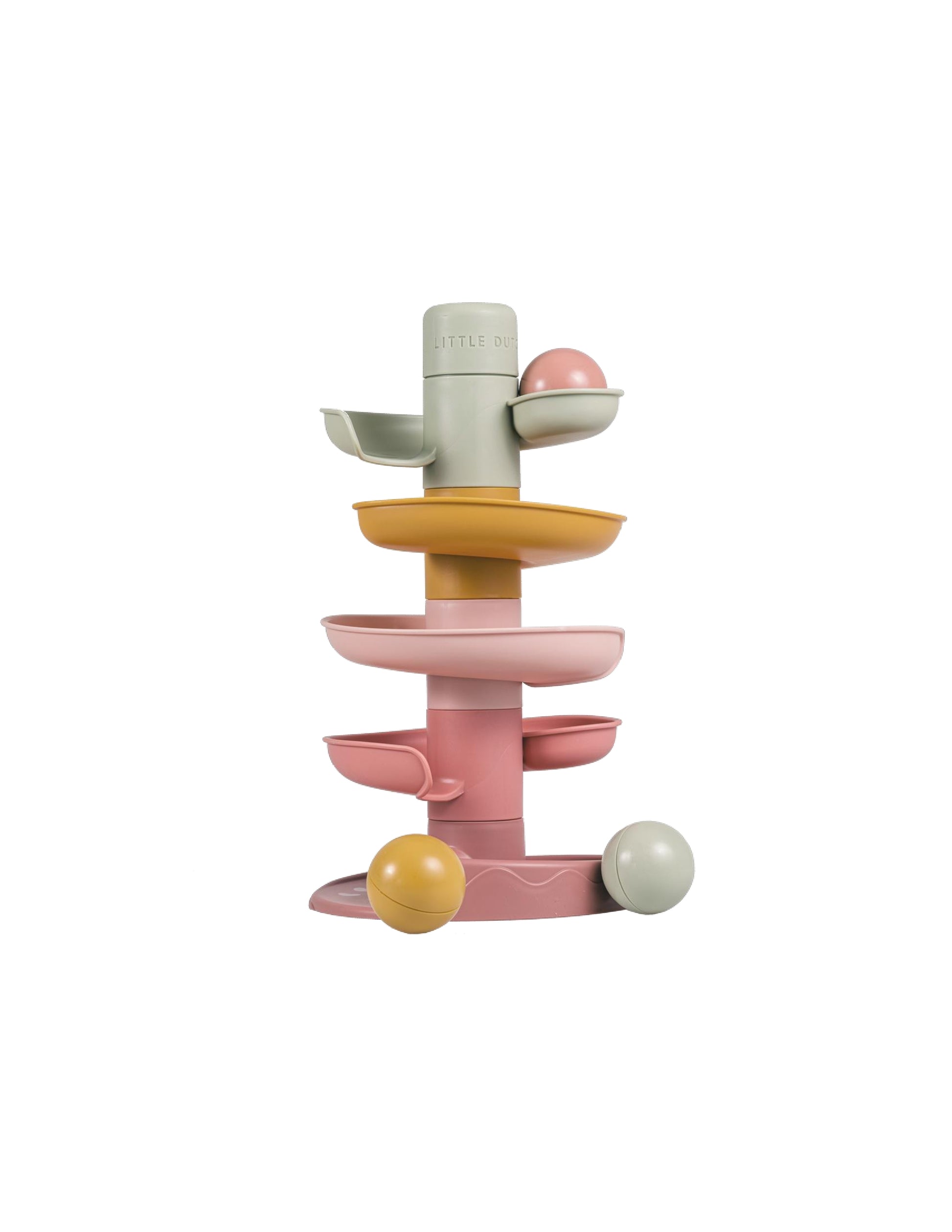 Little Dutch spirālveida tornis – koka bumbiņu rotaļlieta bērniem