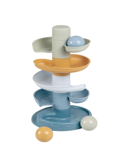 Little Dutch spirālveida tornis – koka bumbiņu rotaļlieta bērniem