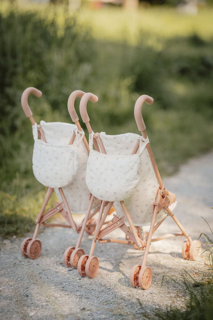 Little Dutch bērnu leļļu rati ar metāla rāmi un auduma sēdekli rotaļām un pastaigām