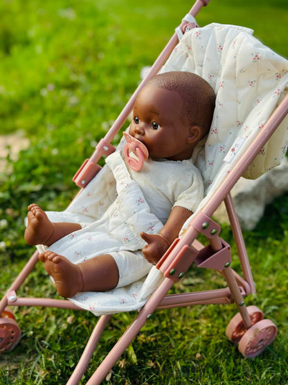 Little Dutch bērnu leļļu rati ar metāla rāmi un auduma sēdekli rotaļām un pastaigām