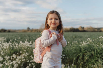 Little Dutch bērnu mugursoma rozā krāsā ar regulējamām lencēm un iekšējo nodalījumu