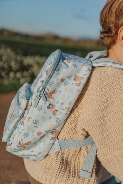 Little Dutch bērnu mugursoma ar Meža draugu dizainu – ērta, viegla un praktiska soma skolai, bērnudārzam un izbraucieniem