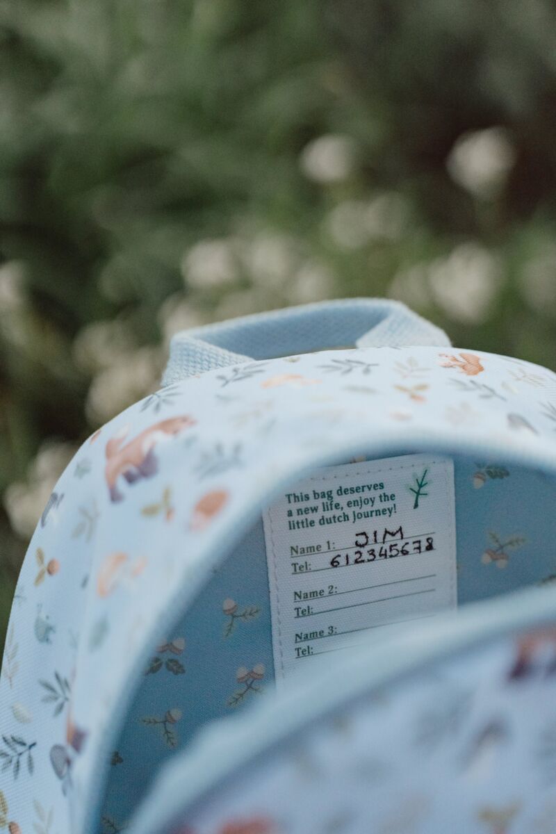 Little Dutch bērnu mugursoma ar Meža draugu dizainu – ērta, viegla un praktiska soma skolai, bērnudārzam un izbraucieniem