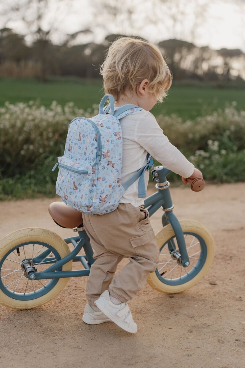 Little Dutch bērnu mugursoma ar Meža draugu dizainu – ērta, viegla un praktiska soma skolai, bērnudārzam un izbraucieniem