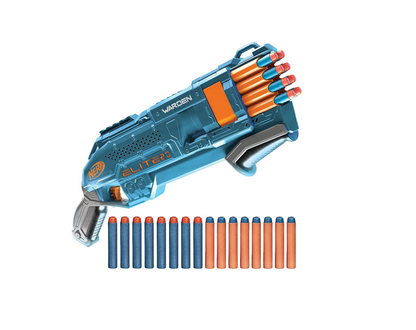 Nerf Elite 2.0 Warden šautriņu pistole bērniem ar 16 šautriņām – rotaļlieta aktīvām un aizraujošām spēlēm