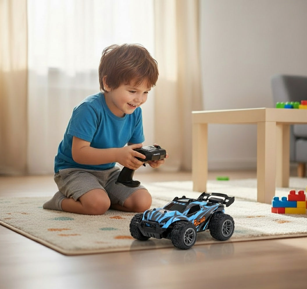 RC mašīna Rapid Monster ar LED apgaismojumu un pulti – radiovadāma rotaļlieta bērniem