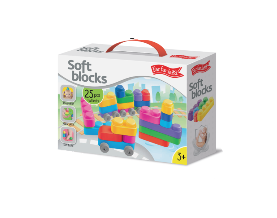 Silikona mīksto kluču komplekts bērniem – krāsaini mācību kluči radošām rotaļām un motorikas attīstībai