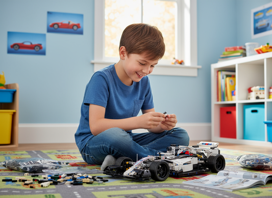 Tehniskais konstruktors Formula 1 auto ar 1152 detaļām – radoša būvēšanas rotaļlieta bērniem