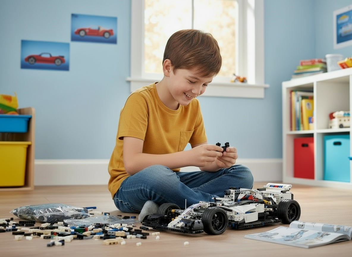 Tehniskais konstruktors Formula 1 auto ar 1152 detaļām – radoša būvēšanas rotaļlieta bērniem