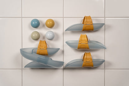 Little Dutch vannas bumbu celiņu komplekts bērniem – rotaļlieta ar piesūcekņiem jautrai peldēšanās laikā un sīko motoriku attīstībai